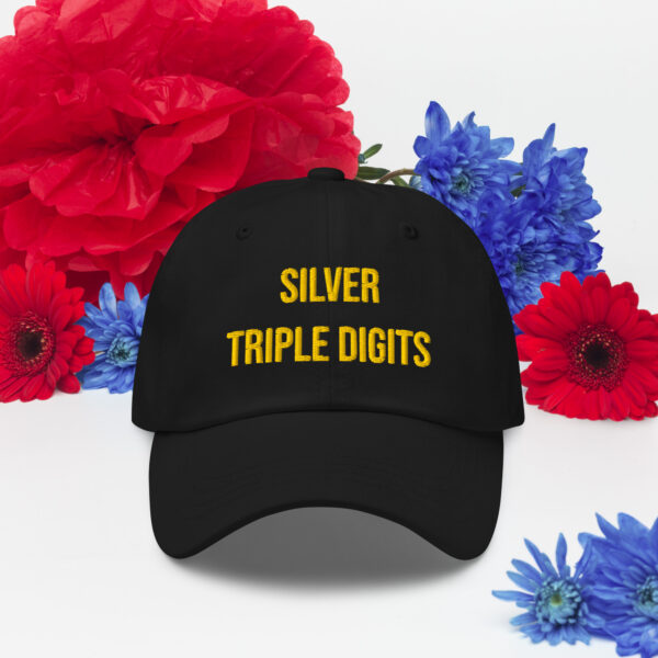 "Silver Triple Digits" Dad Hat