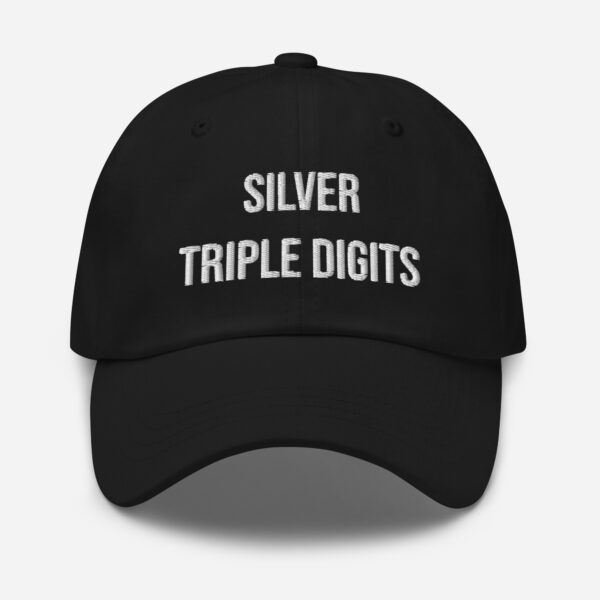 "Silver Triple Digits" Dad Hat - Image 2