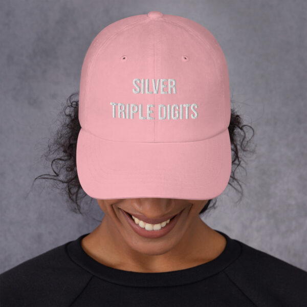 "Silver Triple Digits" Dad Hat - Image 6