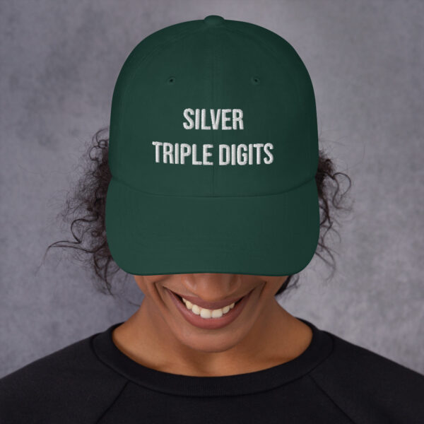 "Silver Triple Digits" Dad Hat - Image 5