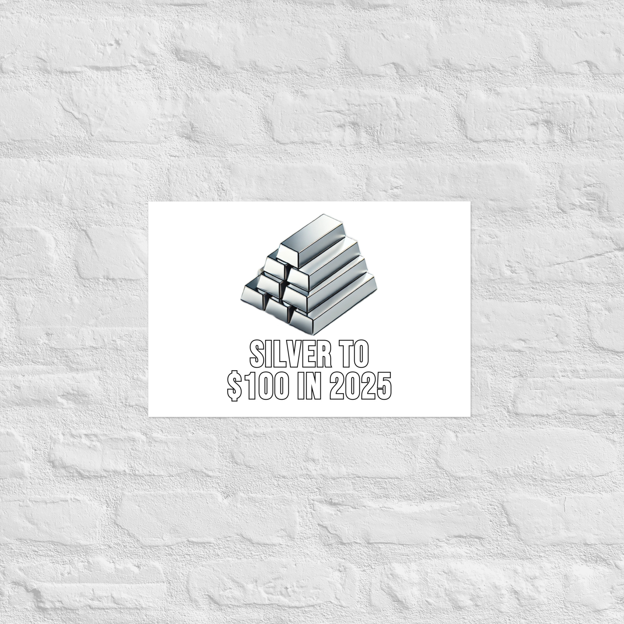 "Silver To $100 In 2025" Poster - Image 8