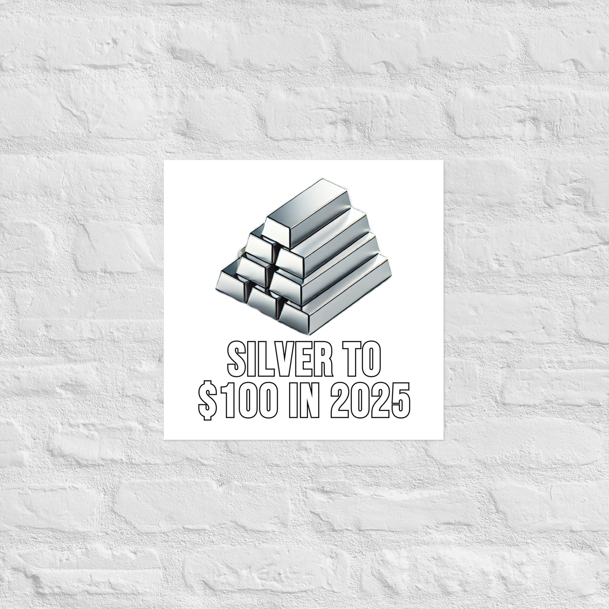 "Silver To $100 In 2025" Poster - Image 10