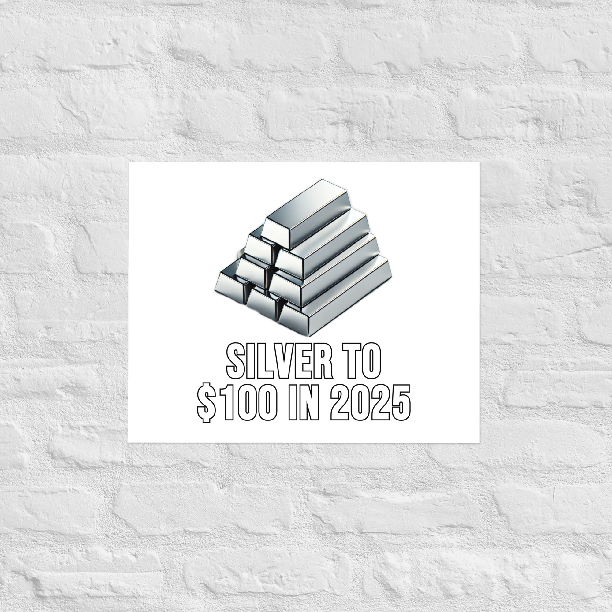 "Silver To $100 In 2025" Poster - Image 11