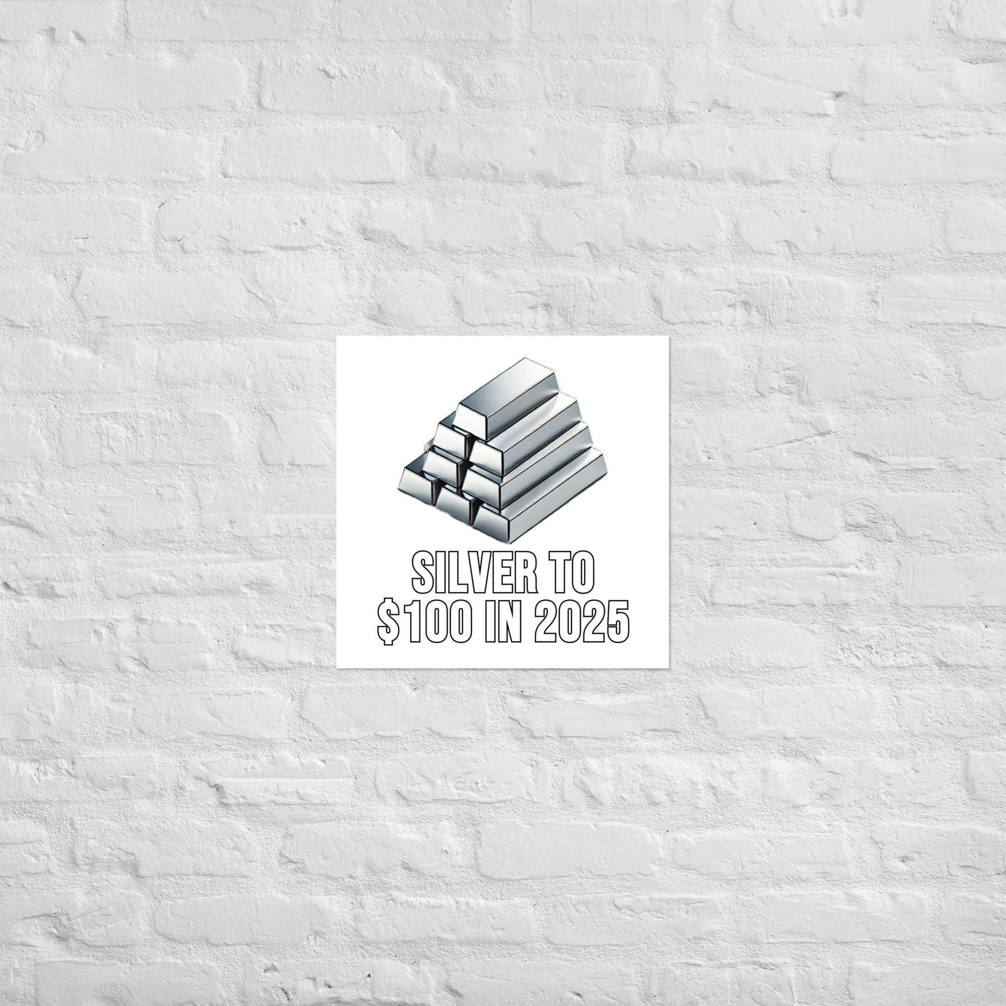"Silver To $100 In 2025" Poster - Image 12
