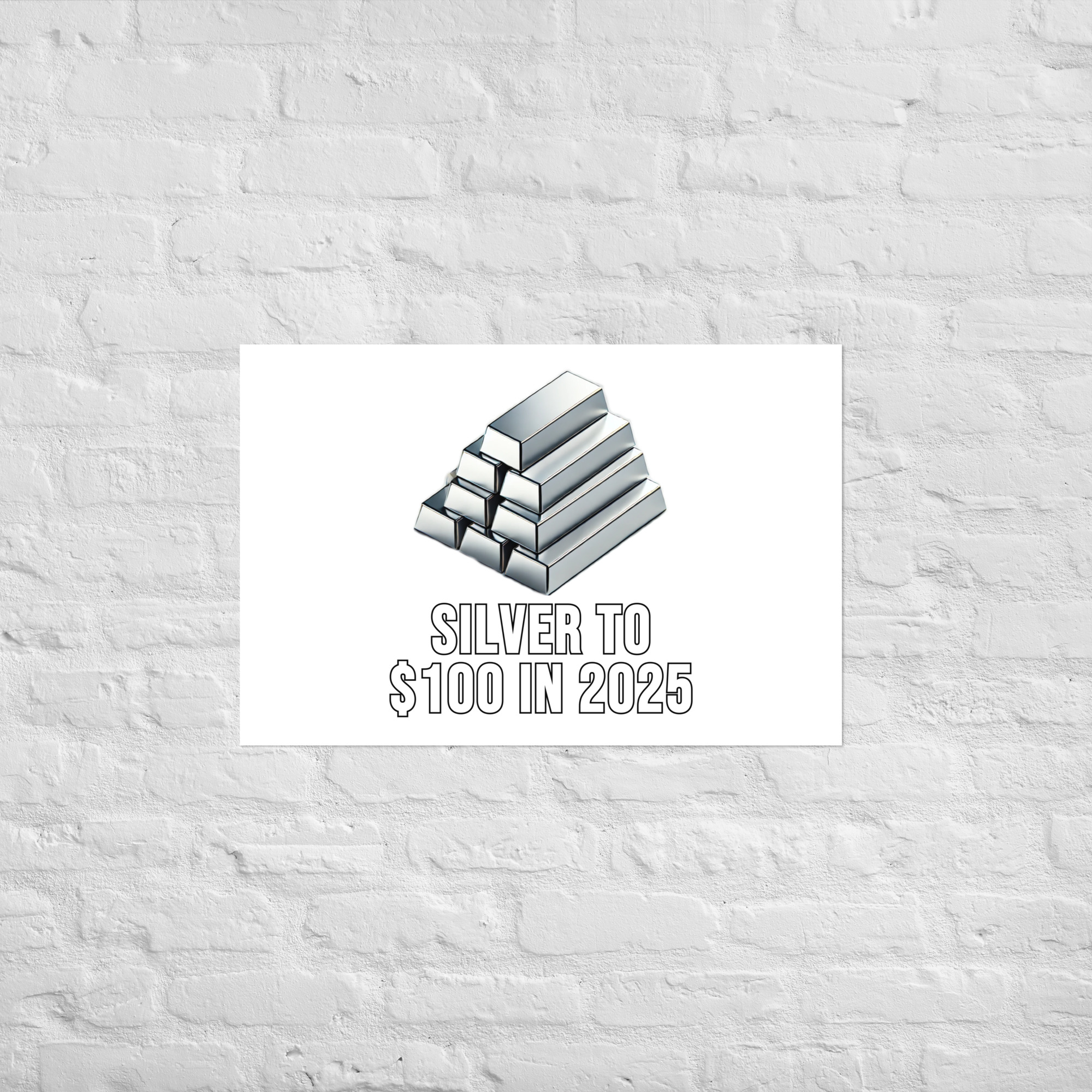 "Silver To $100 In 2025" Poster - Image 13