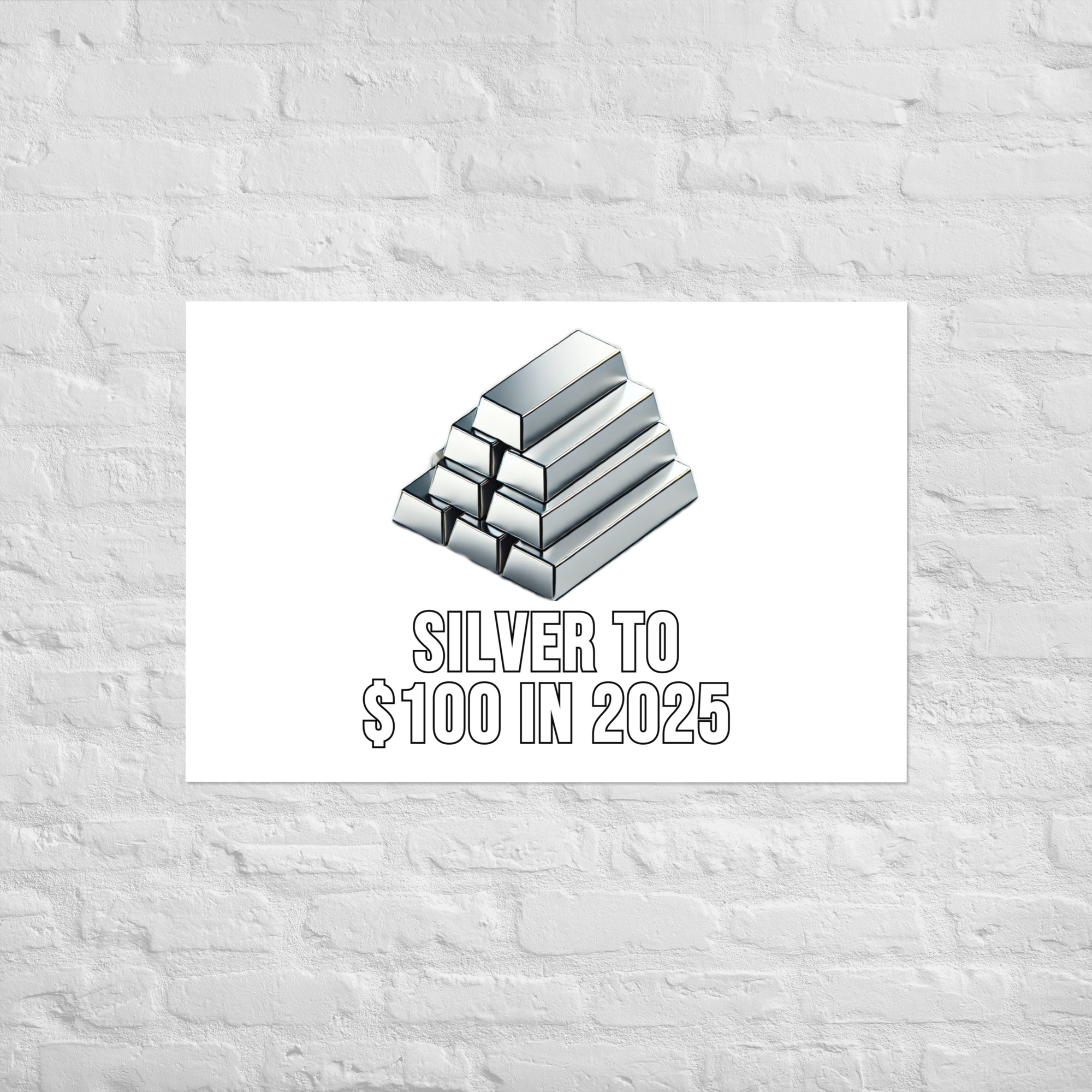 "Silver To $100 In 2025" Poster - Image 14
