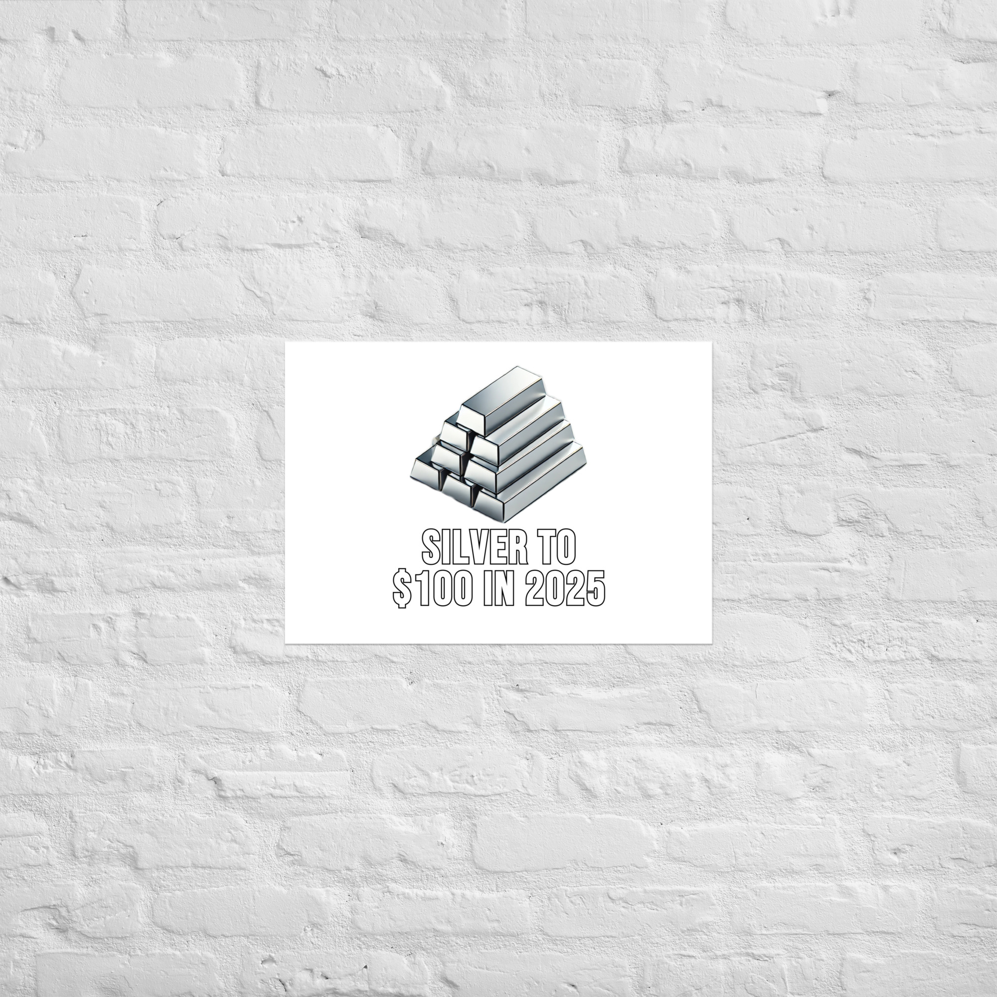 "Silver To $100 In 2025" Poster - Image 3