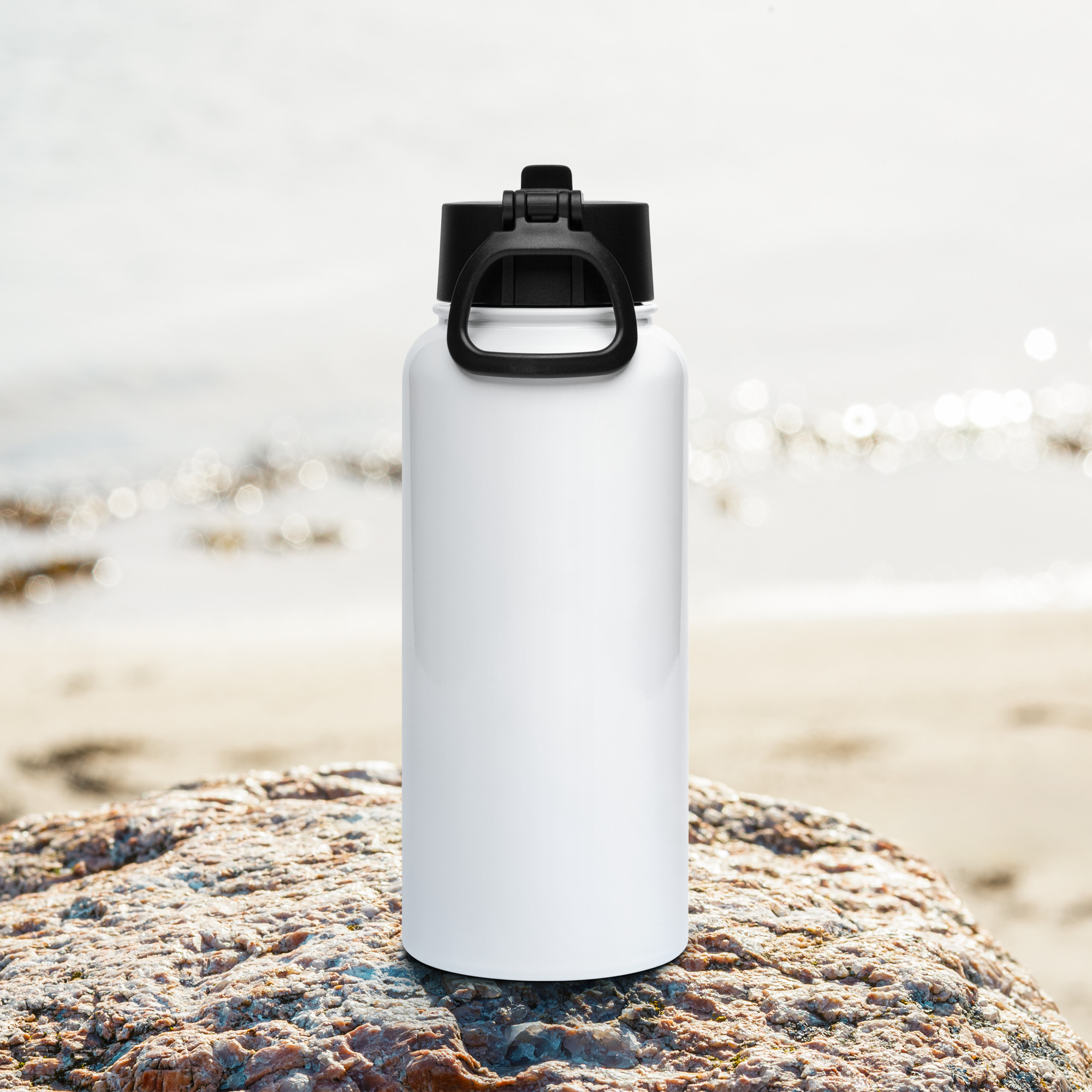 "Triple Digits Silver" Stainless Steel Water Bottle