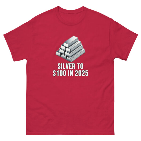 "Silver to $100 in 2025" Price Point T-Shirt - Image 6