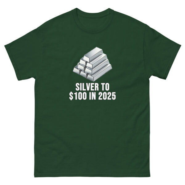 "Silver to $100 in 2025" Price Point T-Shirt - Image 5