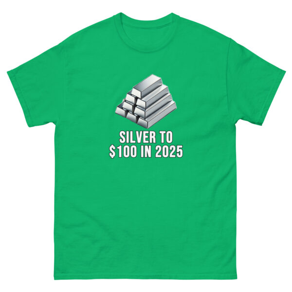 "Silver to $100 in 2025" Price Point T-Shirt - Image 10