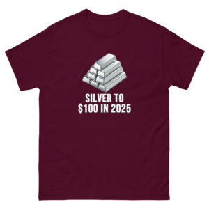 "Silver to $100 in 2025" Price Point T-Shirt