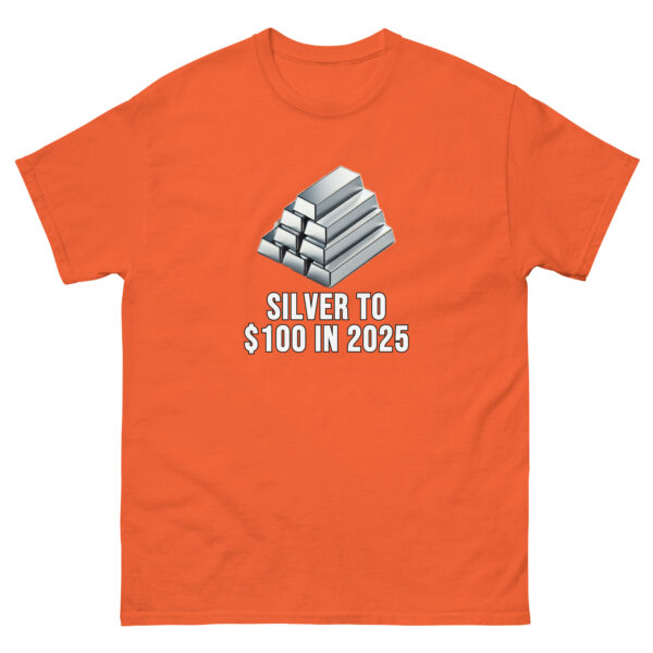 "Silver to $100 in 2025" Price Point T-Shirt - Image 9