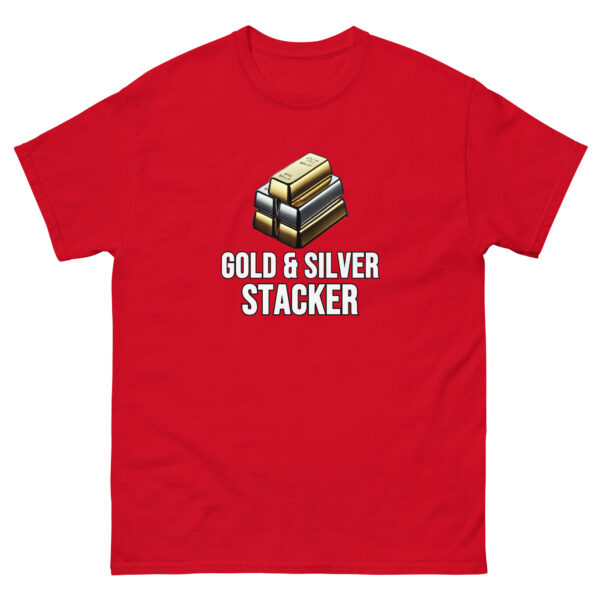 "Gold Silver Stacker" Price Point T-Shirt - Image 4