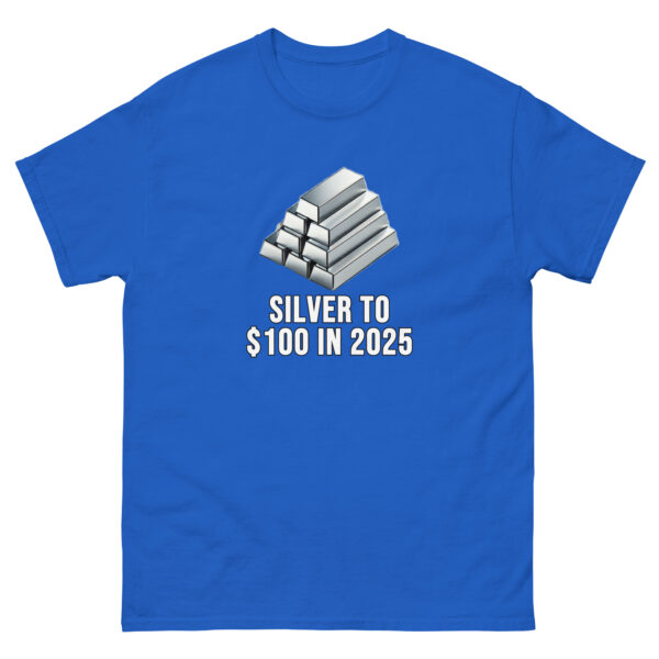 "Silver to $100 in 2025" Price Point T-Shirt - Image 7