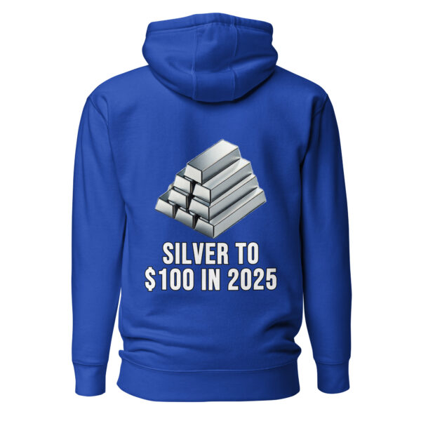 "Silver To $100 In 2025" Premium Hoodie - Image 3