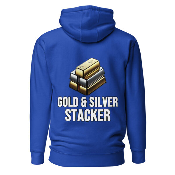 "Gold and Silver Stacker" Premium Hoodie - Image 3