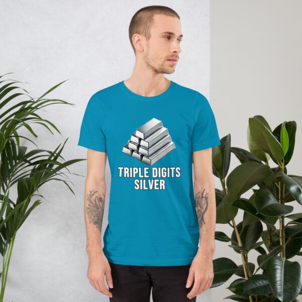 "Triple Digits Silver" Premium T-Shirt - Image 150