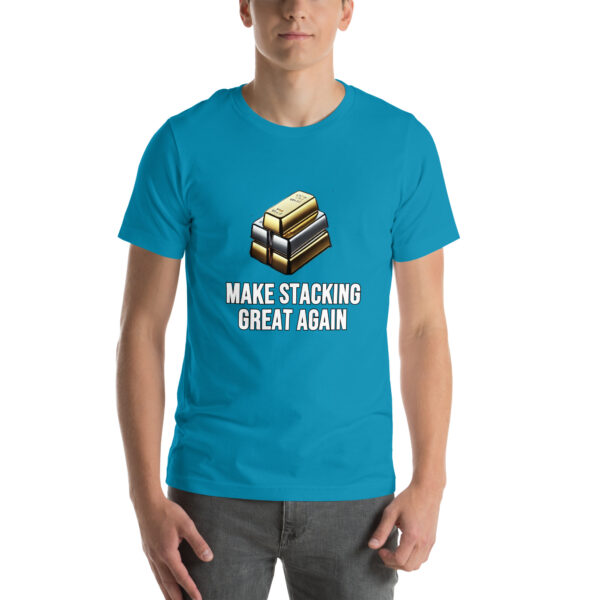 "Make Stacking Great Again" Premium T-Shirt - Image 5