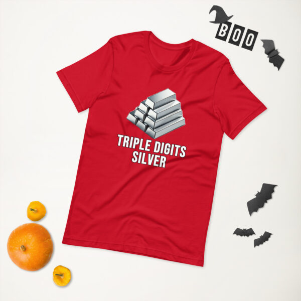 "Triple Digits Silver" Premium T-Shirt - Image 11