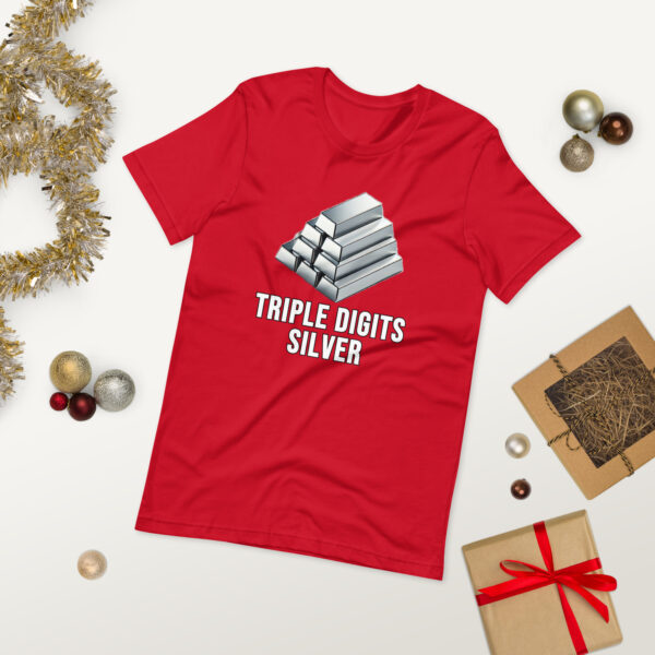 "Triple Digits Silver" Premium T-Shirt - Image 13