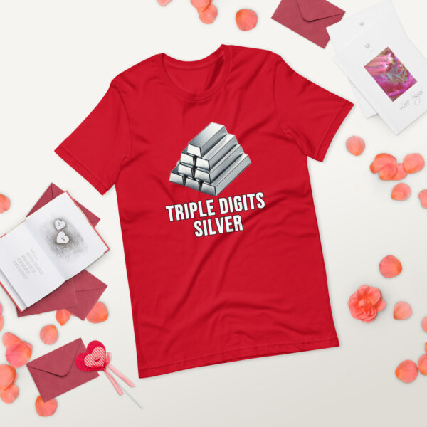 "Triple Digits Silver" Premium T-Shirt - Image 15