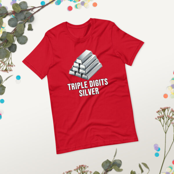 "Triple Digits Silver" Premium T-Shirt - Image 17