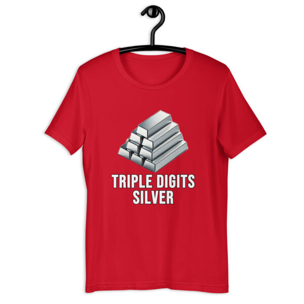 "Triple Digits Silver" Premium T-Shirt - Image 6