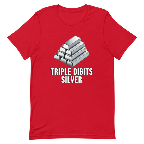 "Triple Digits Silver" Premium T-Shirt - Image 8