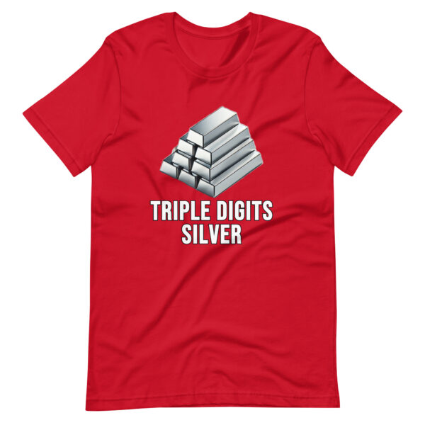 "Triple Digits Silver" Premium T-Shirt - Image 9