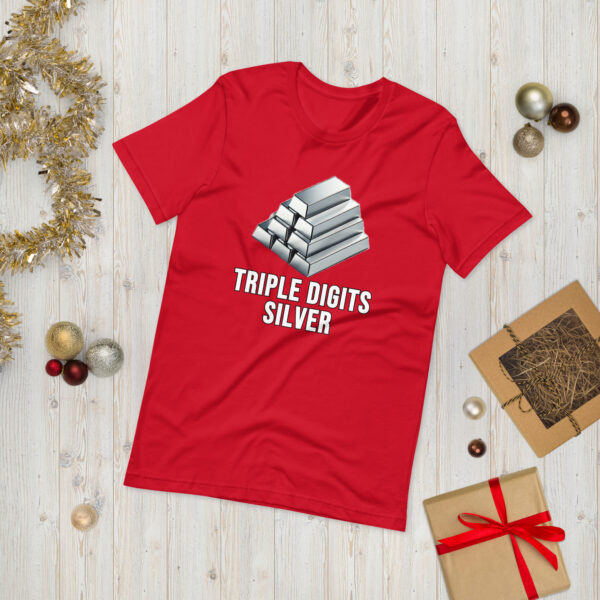 "Triple Digits Silver" Premium T-Shirt - Image 12