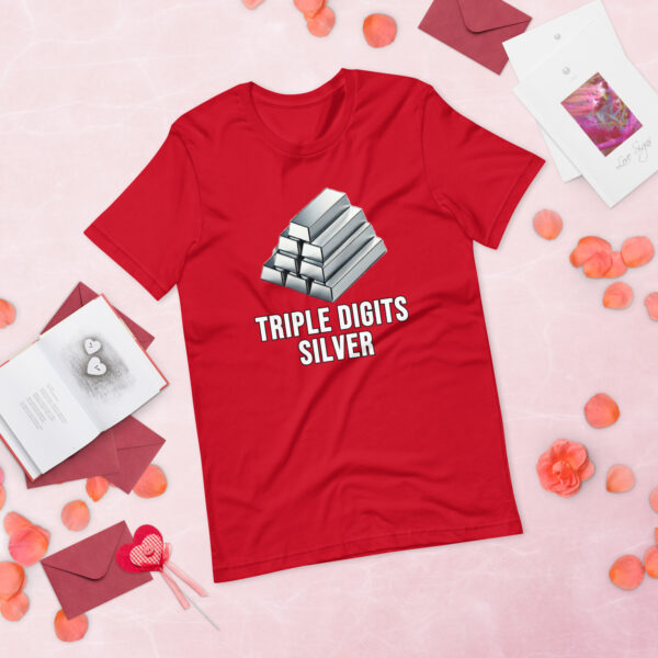 "Triple Digits Silver" Premium T-Shirt - Image 14