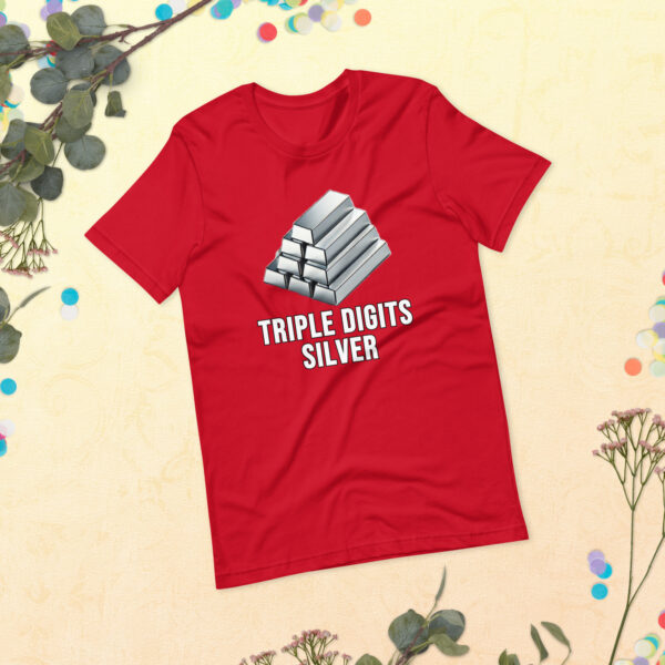 "Triple Digits Silver" Premium T-Shirt - Image 16