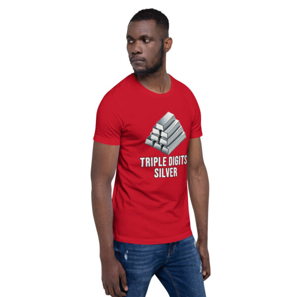 "Triple Digits Silver" Premium T-Shirt - Image 5