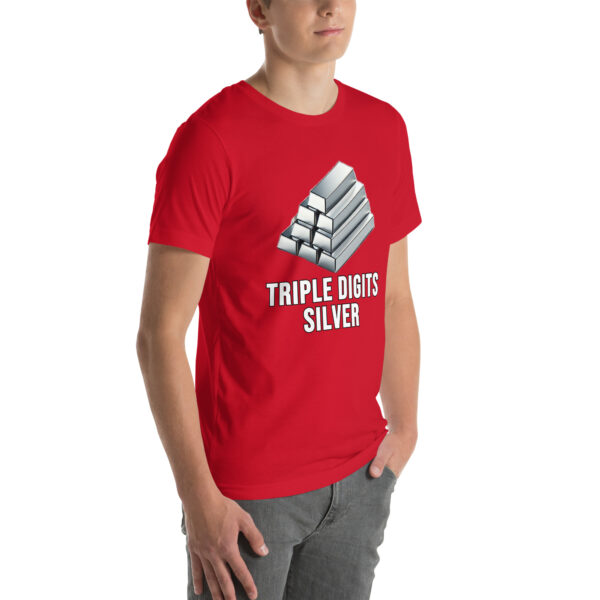 "Triple Digits Silver" Premium T-Shirt - Image 60