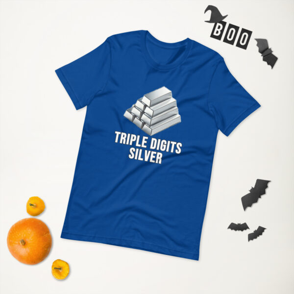 "Triple Digits Silver" Premium T-Shirt - Image 89