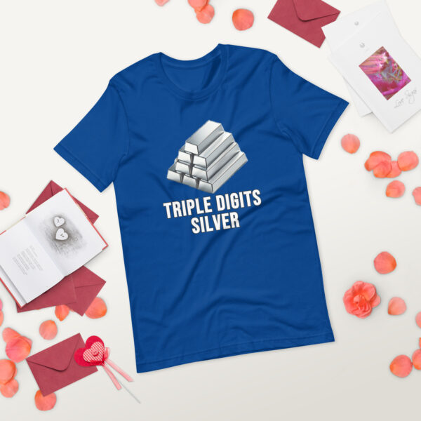 "Triple Digits Silver" Premium T-Shirt - Image 93