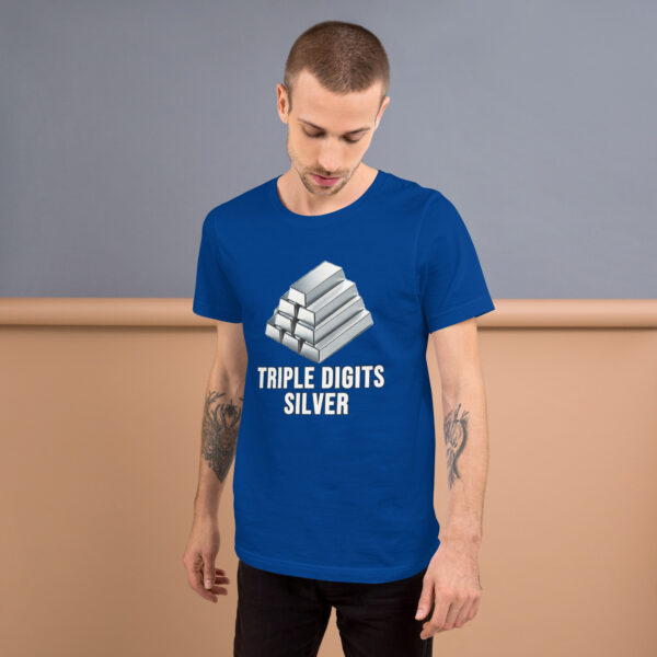 "Triple Digits Silver" Premium T-Shirt - Image 71