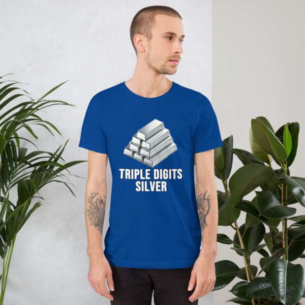 "Triple Digits Silver" Premium T-Shirt - Image 72