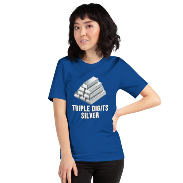 "Triple Digits Silver" Premium T-Shirt - Image 78