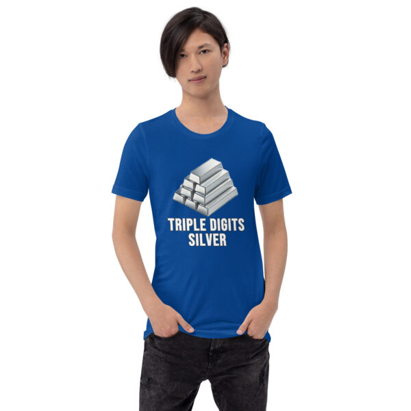 "Triple Digits Silver" Premium T-Shirt - Image 85