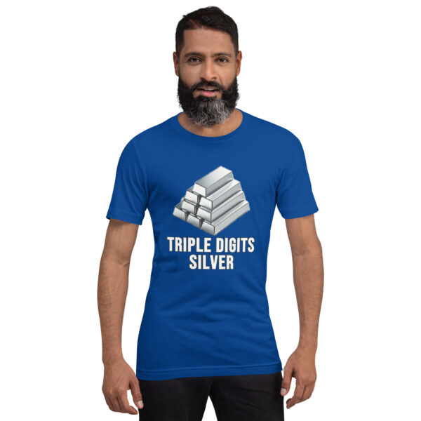 "Triple Digits Silver" Premium T-Shirt - Image 96