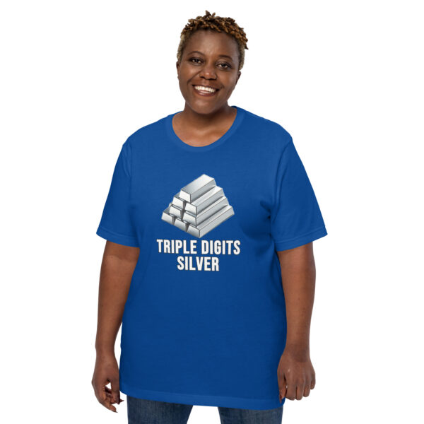 "Triple Digits Silver" Premium T-Shirt - Image 100